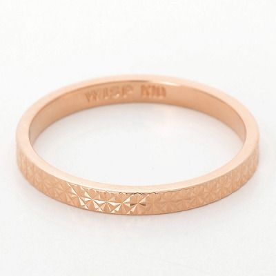 ピンクゴールドリング