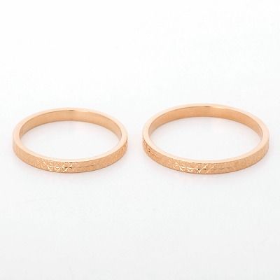 ピンクゴールドペアリング