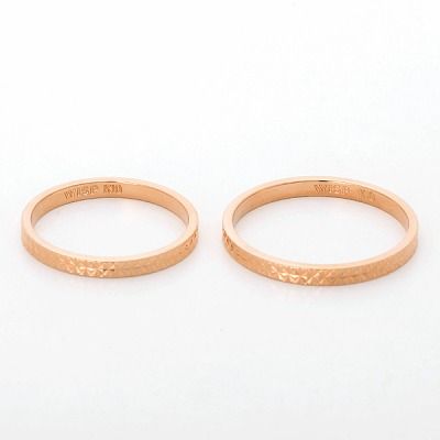 ピンクゴールドペアリング