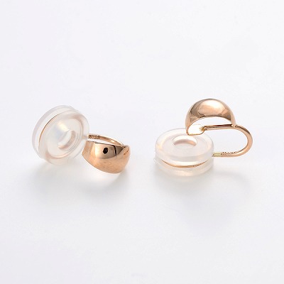 ピンクゴールドイヤリング