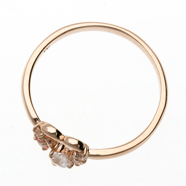 ピンクゴールドリング