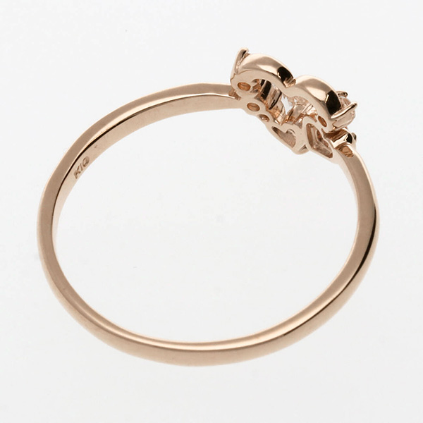 ピンクゴールドリング