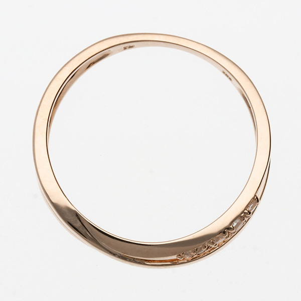 ピンクゴールドリング