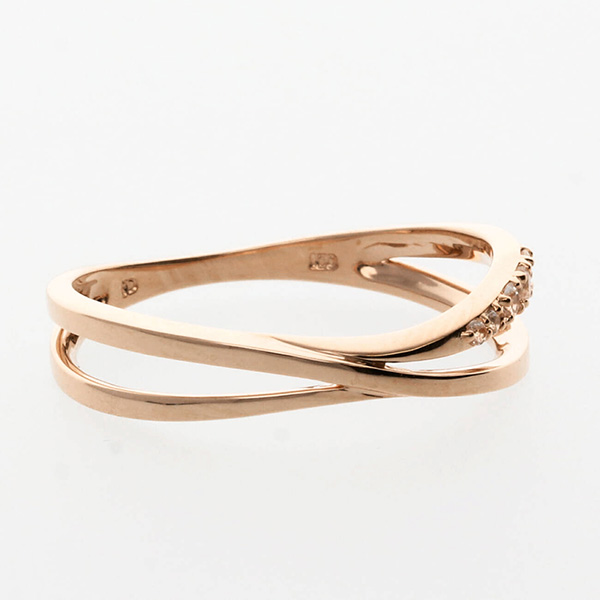 ピンクゴールドリング
