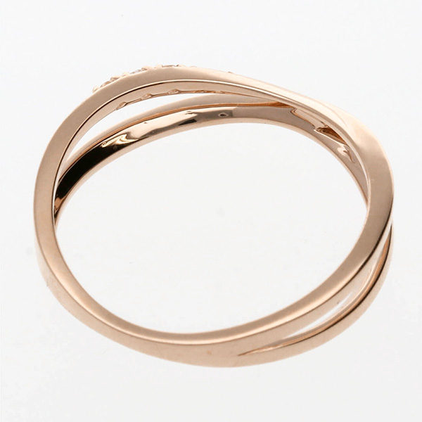ピンクゴールドリング
