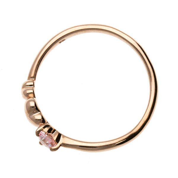 ピンクゴールドリング