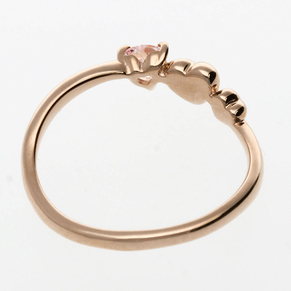 ピンクゴールドリング