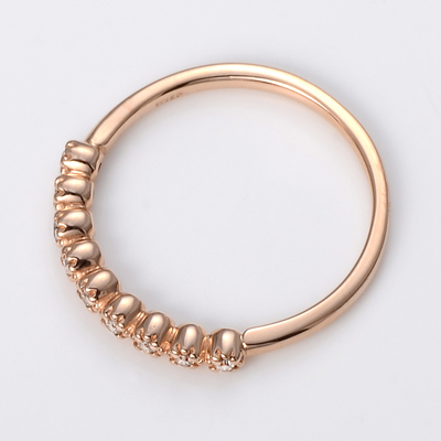 ピンクゴールドリング