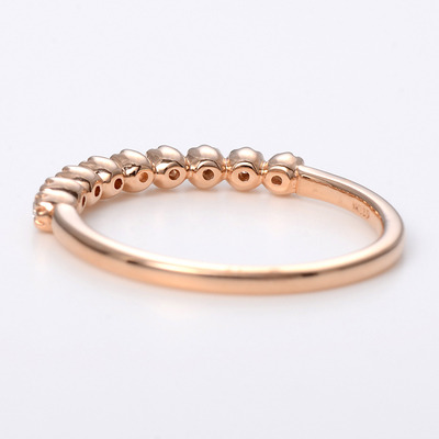 ピンクゴールドリング