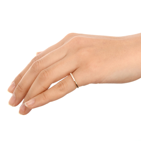 ゴールドピンキーリング