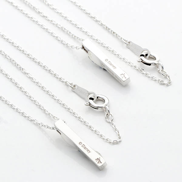 シルバーペアネックレス