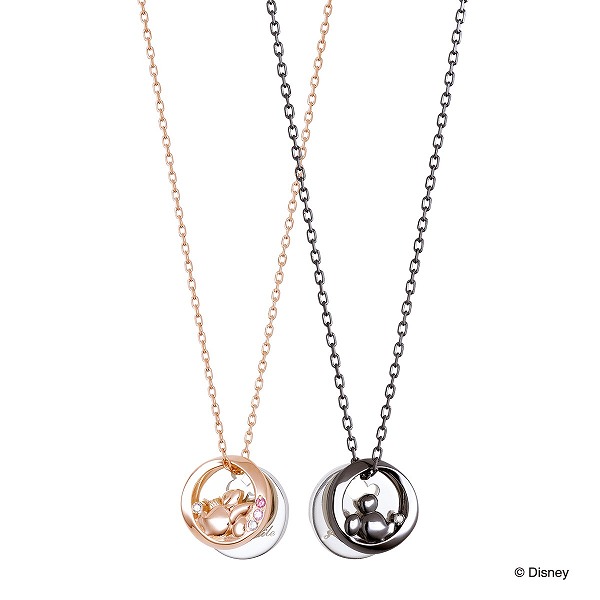 シルバーペアネックレス