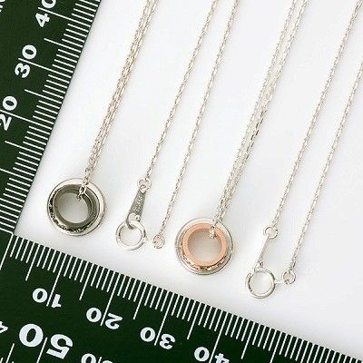 シルバーペアネックレス