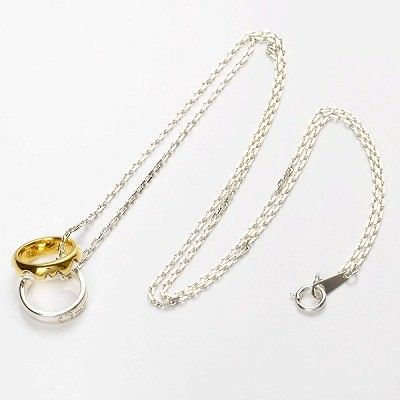 シルバーペアネックレス