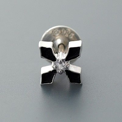 シルバースタッドピアス(片耳用)