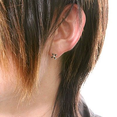 シルバースタッドピアス(片耳用)