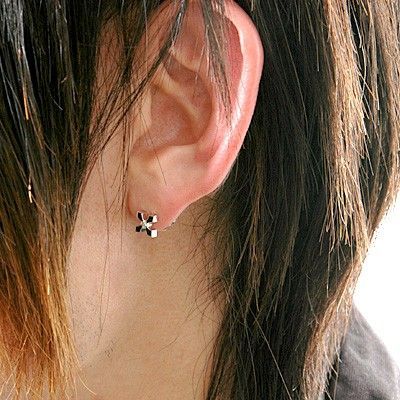 シルバースタッドピアス(片耳用)