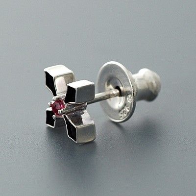 シルバースタッドピアス(片耳用)