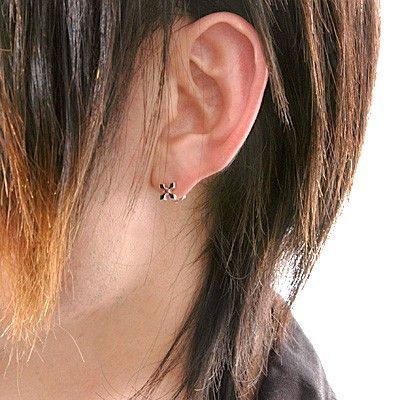 シルバースタッドピアス(片耳用)