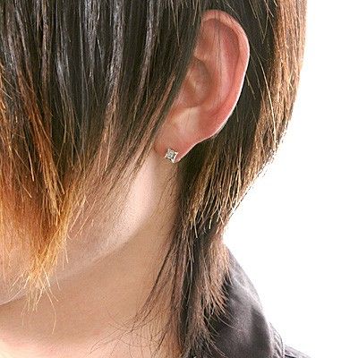 シルバースタッドピアス(片耳用)