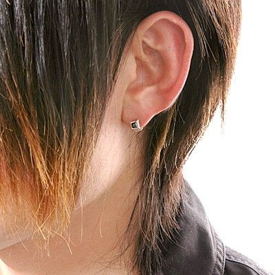 シルバースタッドピアス(片耳用)