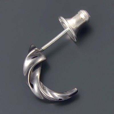 シルバーフープピアス(片耳用)