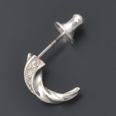 シルバーフープピアス(片耳用)