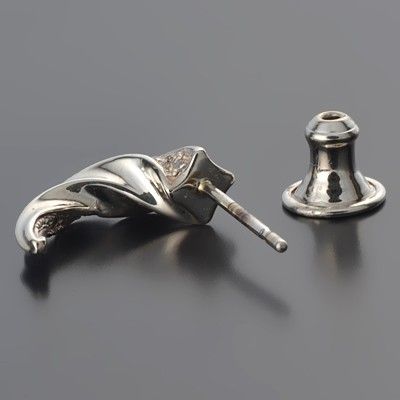 シルバーフープピアス(片耳用)