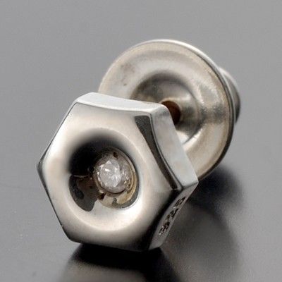 シルバースタッドピアス(片耳用)