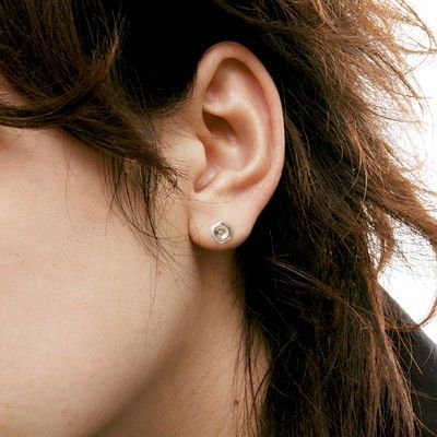 シルバースタッドピアス(片耳用)