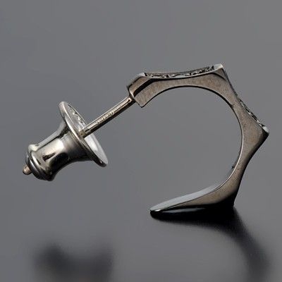 シルバーフープピアス(片耳用)