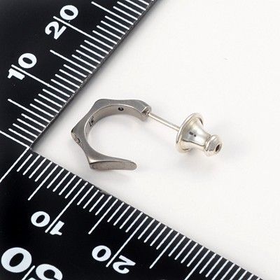 シルバーフープピアス(片耳用)
