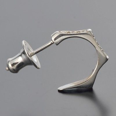 シルバーフープピアス(片耳用)
