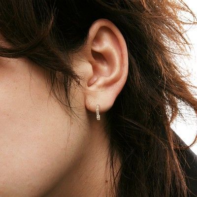 シルバーフープピアス(片耳用)