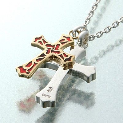 シルバーペアネックレス