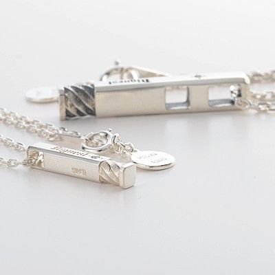 シルバーペアネックレス