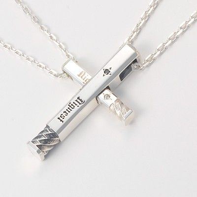 シルバーペアネックレス