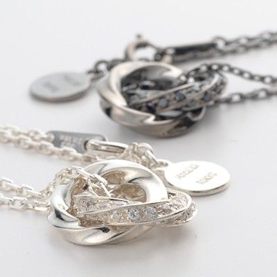 シルバーペアネックレス