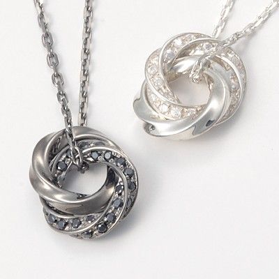 シルバーペアネックレス