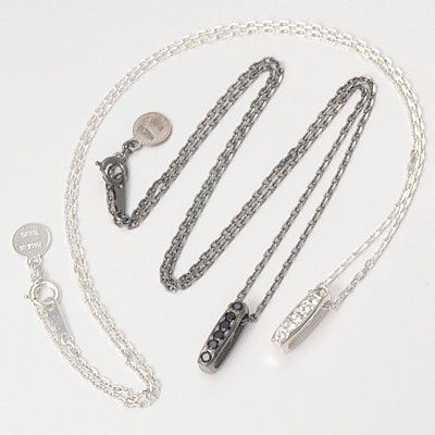 シルバーペアネックレス