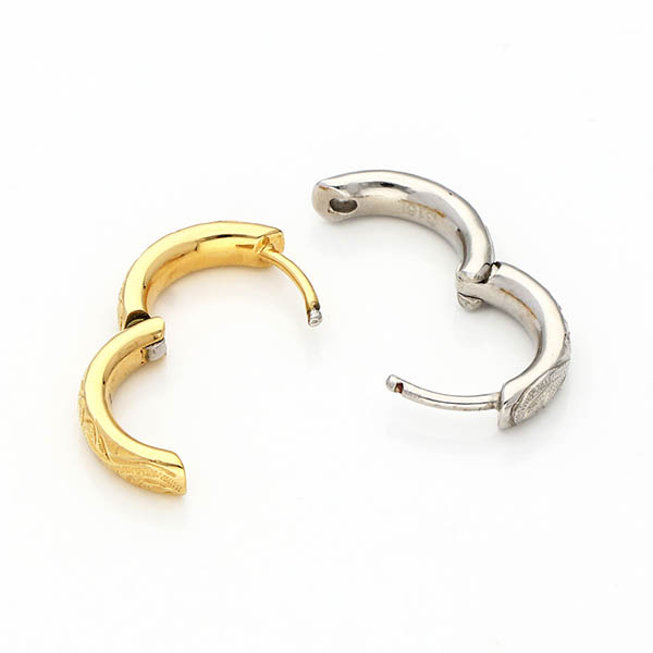 ステンレスフープピアス