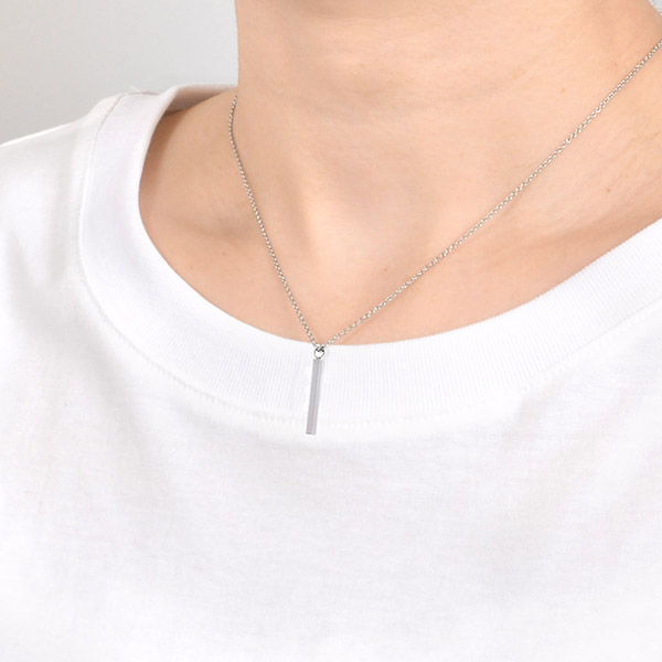 ステンレスペアネックレス