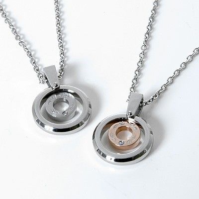 ステンレスペアネックレス
