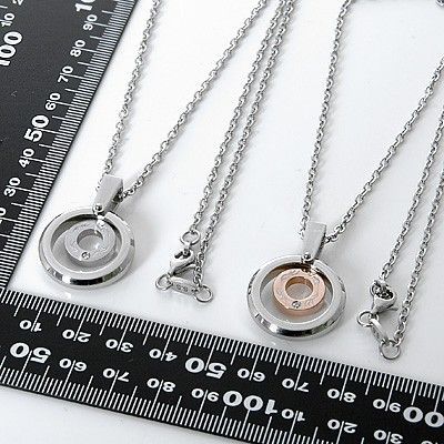 ステンレスペアネックレス