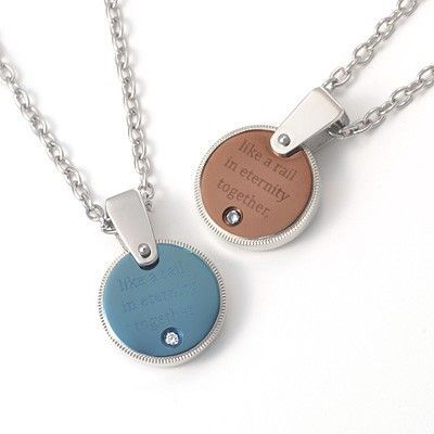 ステンレスペアネックレス