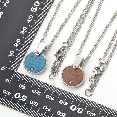 ステンレスペアネックレス