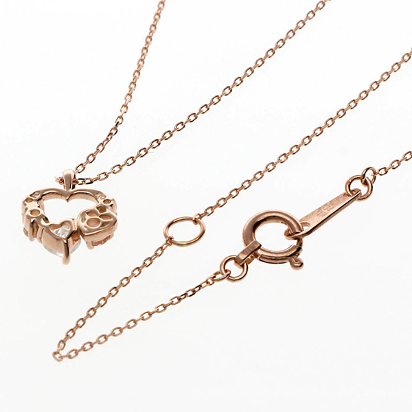 ピンクゴールドネックレス