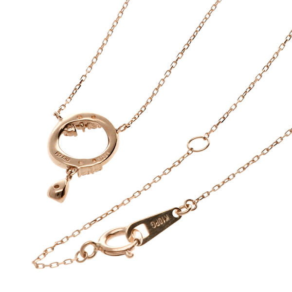 ピンクゴールドネックレス