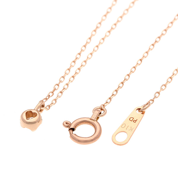 ピンクゴールドネックレス