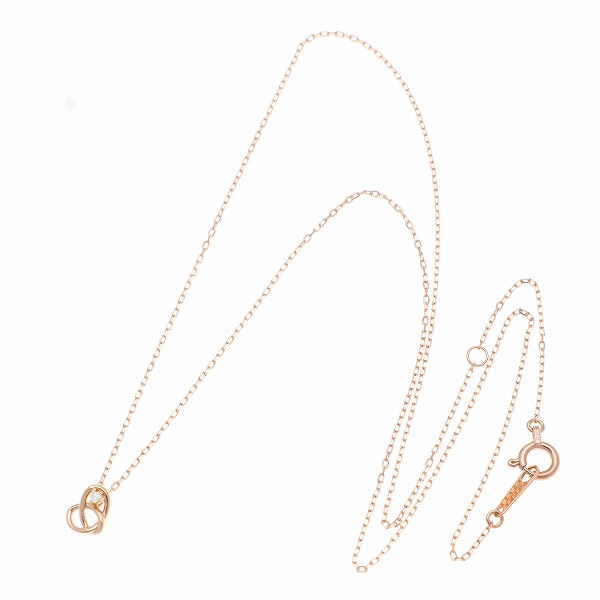 ピンクゴールドネックレス